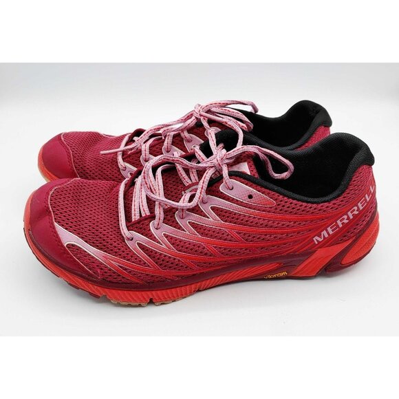 Merrell Bare Access Arc 4 Barefoot Shoes Sneakers Womens Size 9 Bright Red - Picture 4 of 10